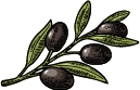 An icon of grapes